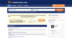 Desktop Screenshot of getmedicalsalesjobs.com